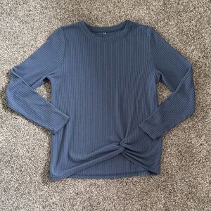 Women's Long Sleeve Blue Top